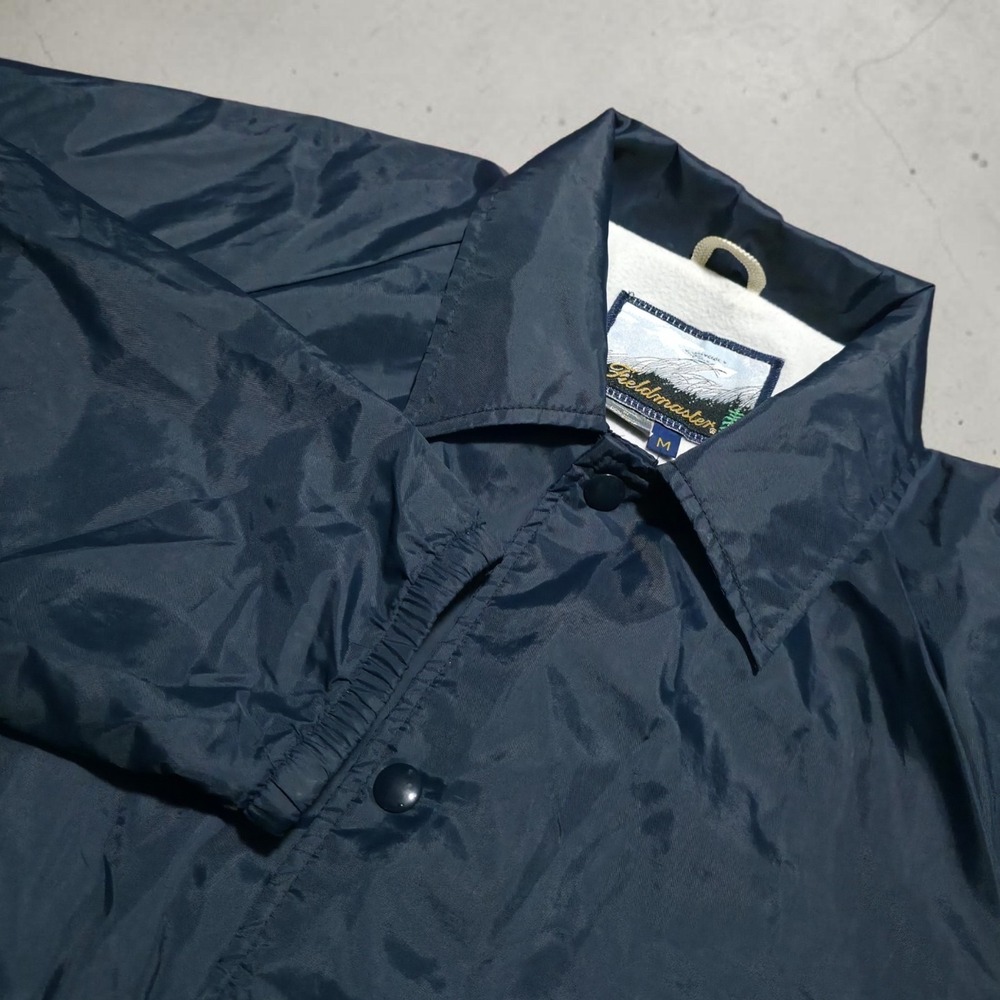 Vintage 80s‎ Fieldmaster Snap Lightweight Coaches Windbreaker Jacket Medium Navy